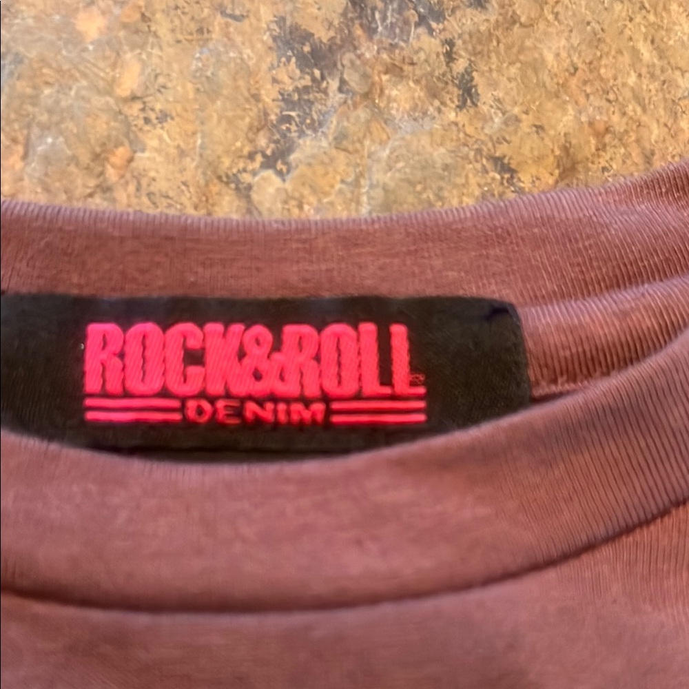 Rock & Roll Cowgirl Brown Long Sleeve Tee NWT size small - Picture 2 of 7